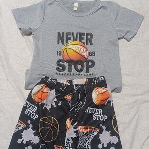 Boys summer shorts and tee set